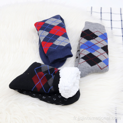 chaussettes thermiques en molleton pour hommes